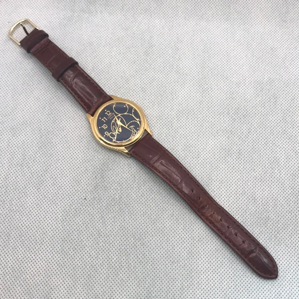 Lorus Disney Mickey Mouse WatchBrown Leather V501-8860